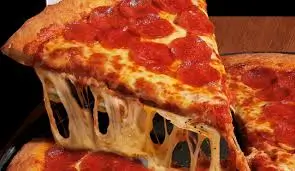 S&R Pizza Pepperoni Slice served on a tray