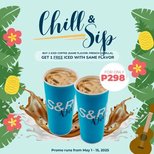 Chill & Sip Promo – Buy 2 French Vanilla Iced Coffees, Get 1 Free